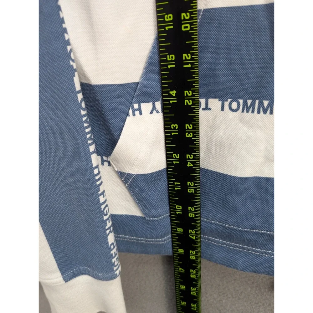 Tommy Hilfiger Denim  Sweatshirt Mens Size S/P Pullover Long Sleeve Logo Striped